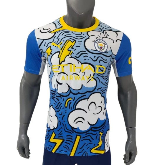 Manchester City Blue and White Concept Version Football Jersey 2025/2026 Player Version